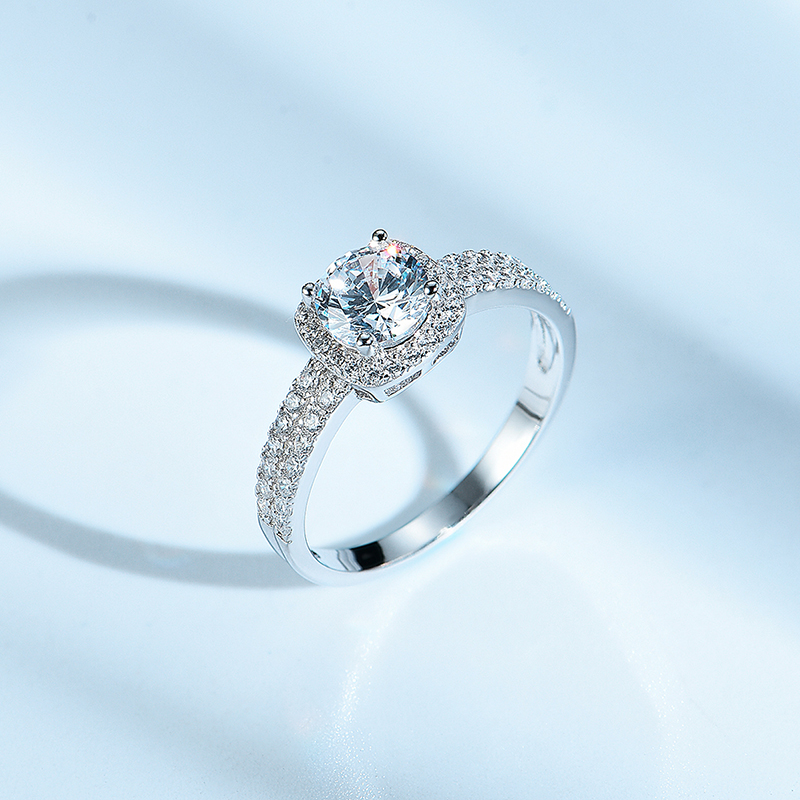 925 Silver Engagement Rings with CZ