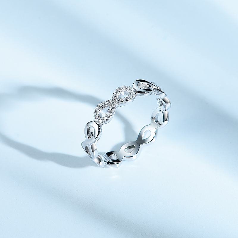 925 Silver Infinity Ring Band