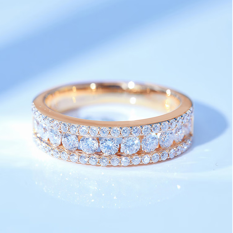 18K Yellow Gold Diamond Ring Bands