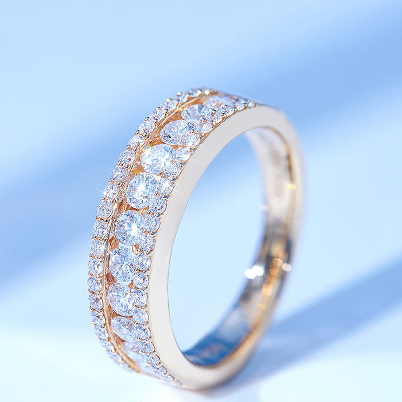 18K Yellow Gold Diamond Ring Bands