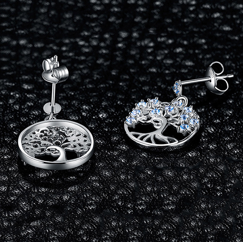 Life Tree Jewelry Set 925 Sterling Silver Fashion Style