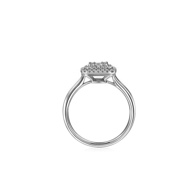 18K White Gold Diamond Wedding Rings